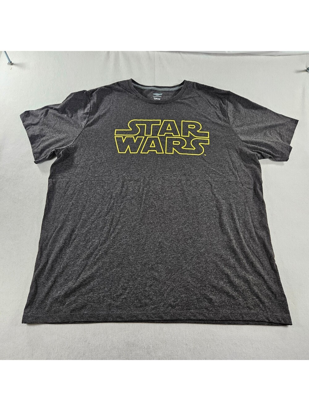 Disney Star Wars Logo T Shirt Mens XXXL Gray Graphic Short Sleeve Tee